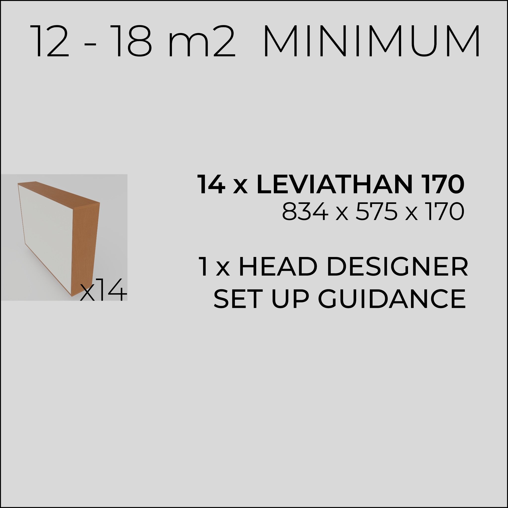 Room Transformation Kit 12-18 m2 MINIMUM