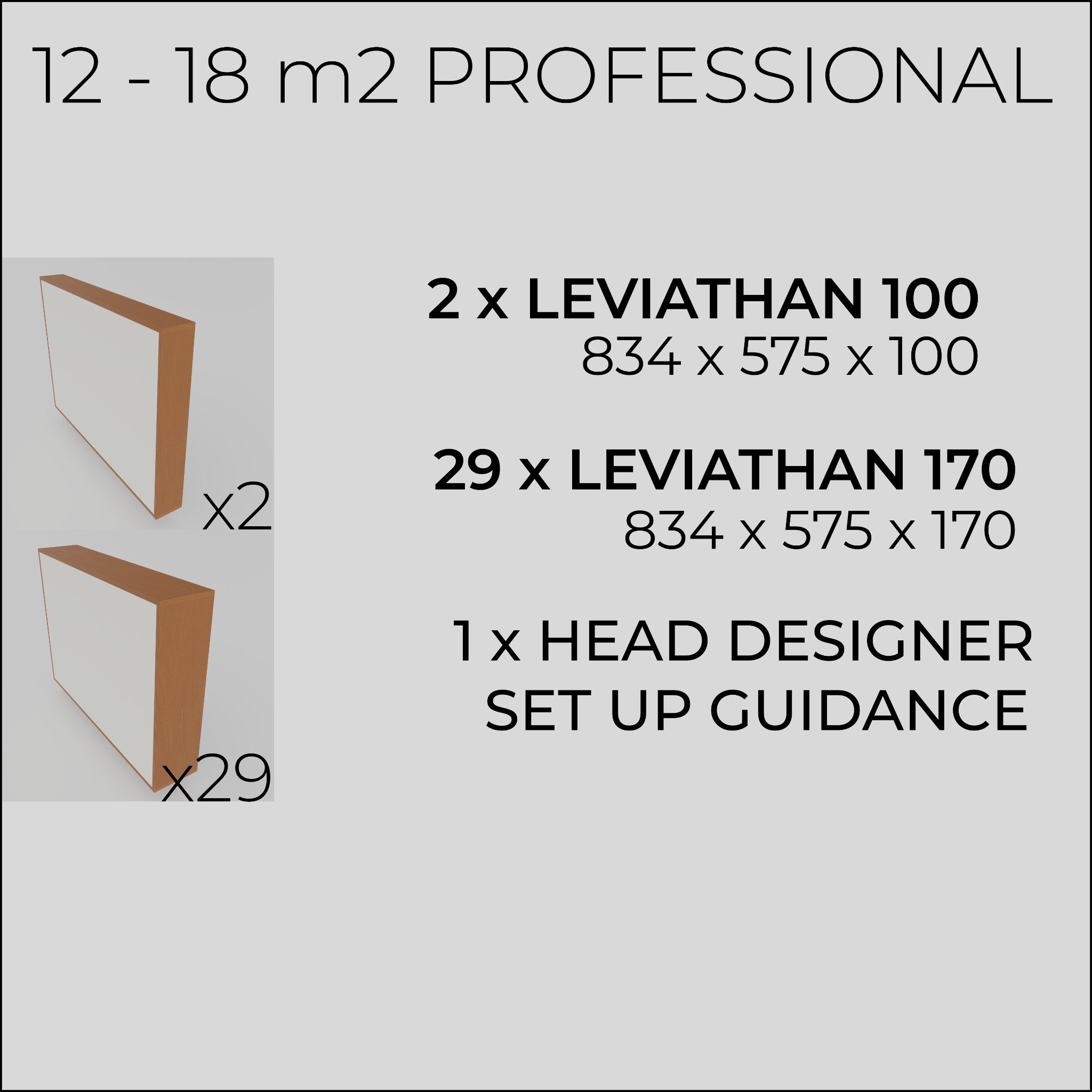 Room Transformation Kit 12-18 m2 PROFESSIONAL