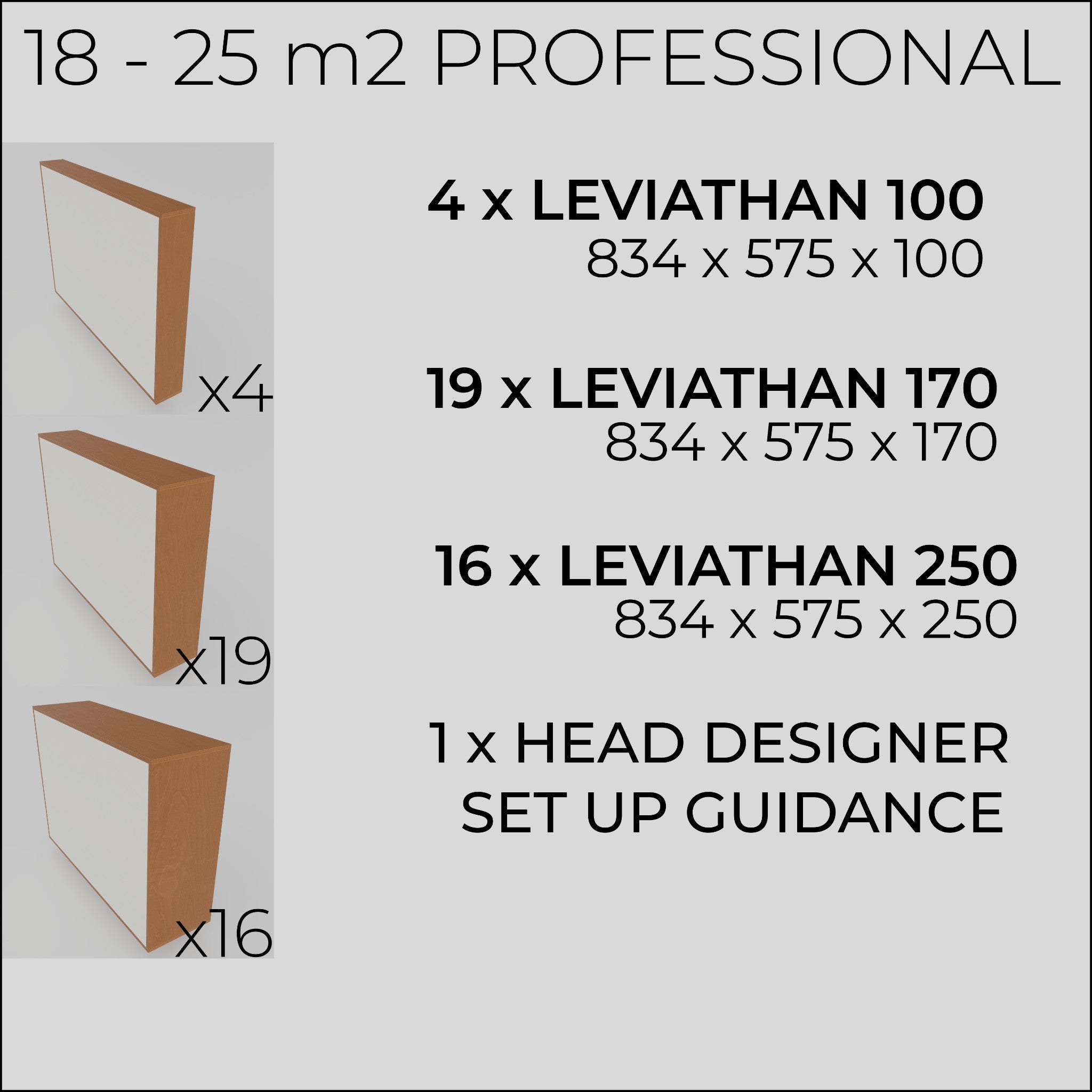 Room Transformation Kit 18-25 m2 PROFESSIONAL